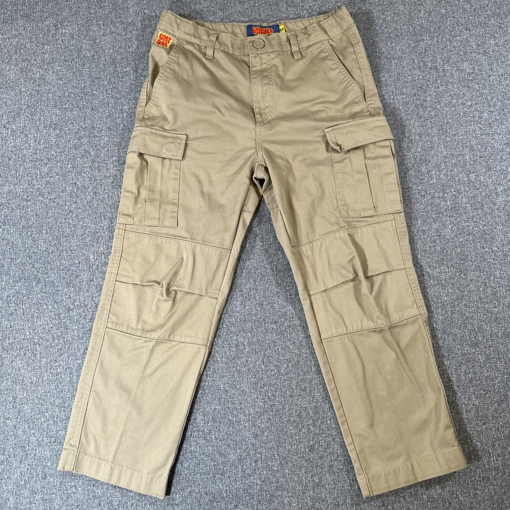 Empyre Cargo Pants Size 27 Khaki Beige Utility Skate Y2K Streetwear Baggy